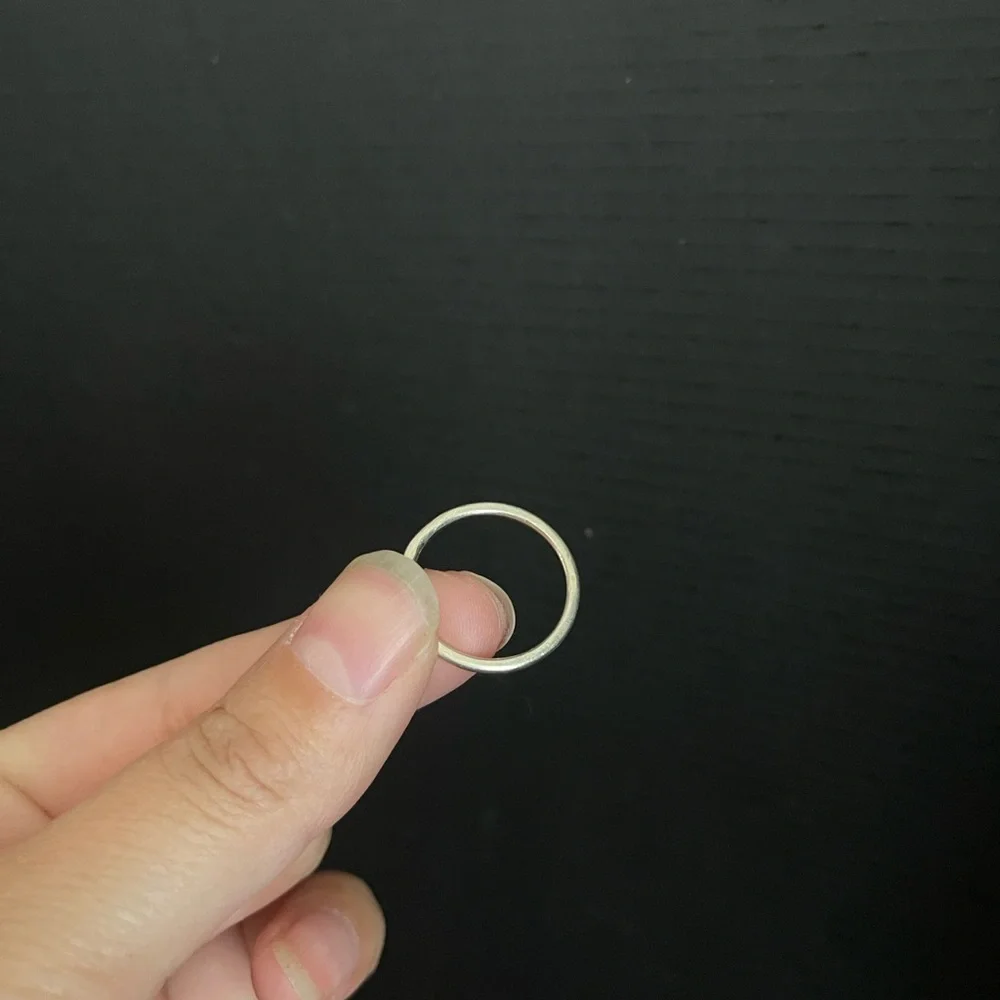Sterling Silver Dainty Band Stackable Size 6 Ring 925